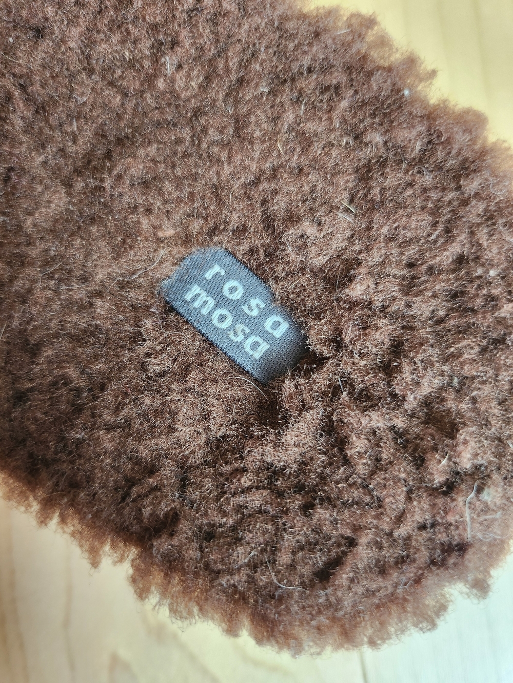 Rosa Mosa Teddy Cozy Brown Fuzzy Slip-On Clogs - Picture 3 of 5